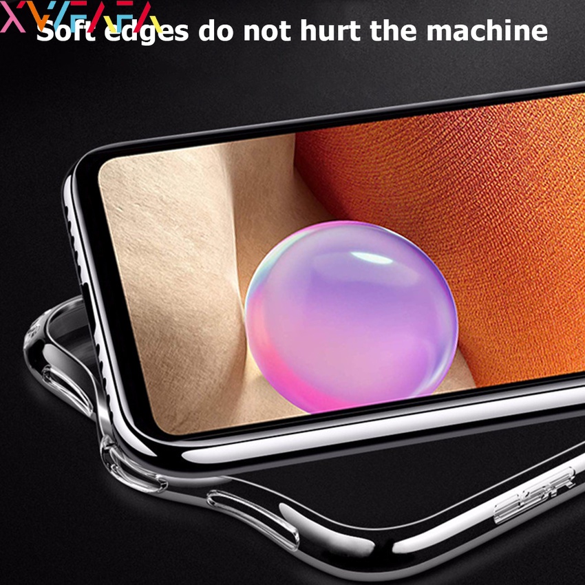 Ốp Điện Thoại TPU Dẻo Trong Suốt Siêu Mỏng Có Tấm Bảo Vệ Camera Cho Samsung A53 A52S A73 A13 M52 F42 5G