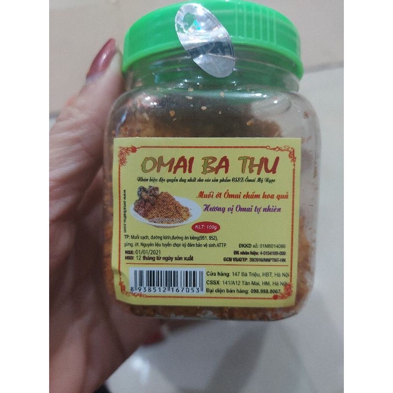 Muối Ớt Ô Mai Bà Thu hũ 100g