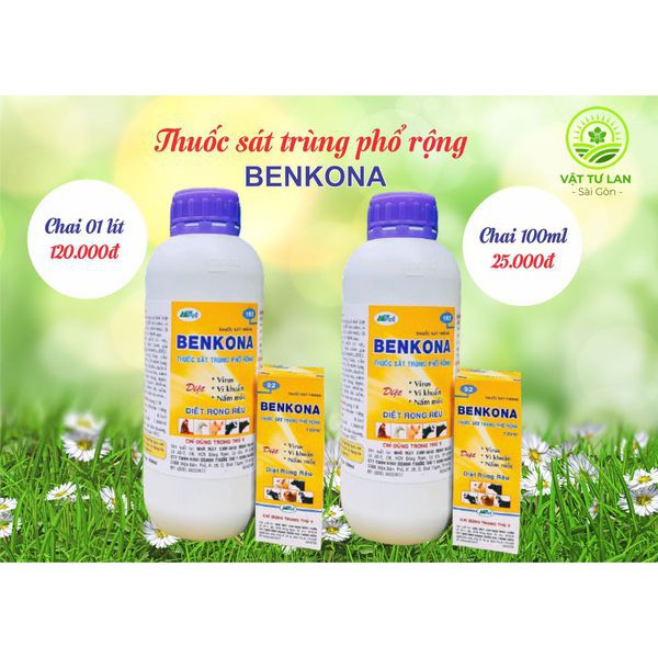 BENKONA thuốc sát trùng phổ rộng chai 01 lít