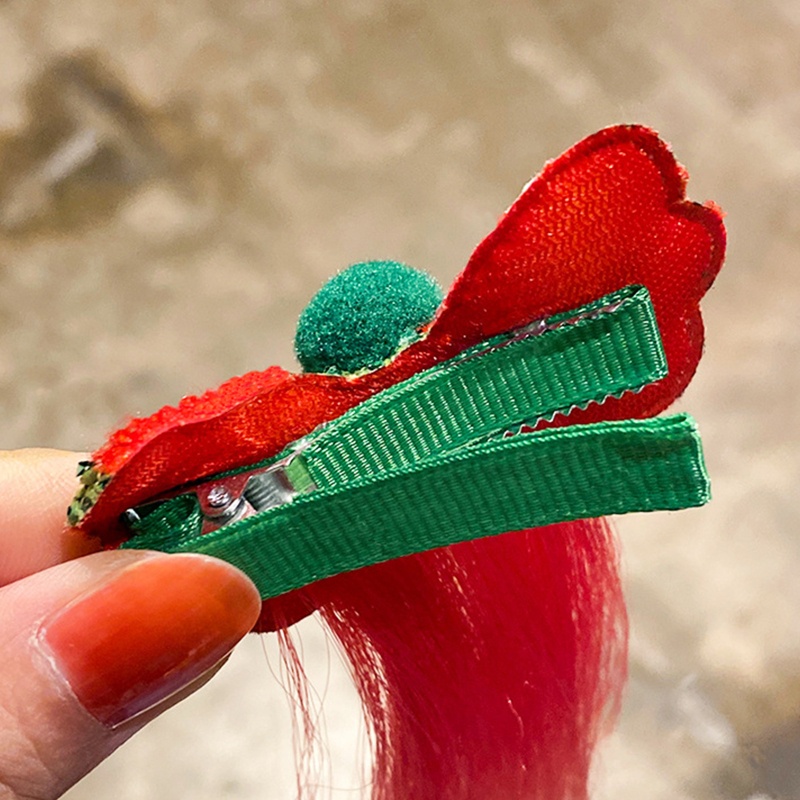 Tóc Giả Xoăn Nối Dài Hình Ông Già Noel Hoạt Hình Cho Nữ