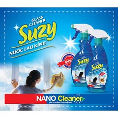 Nước lau kính SUZY 500ml CHỐNG BÁM BỤI, ĐỌNG HƠI NƯỚC- thành phần HỮU CƠ, chất lượng NHẬT BẢN