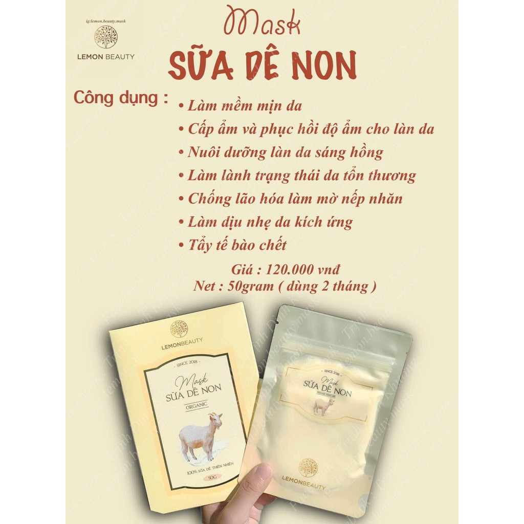 MUA COMBO 3 MASK +15 🎁 QUÀ TẶNG: MASK KHỔ QUA,TẢO BIỂN,SỮA DÊ NON