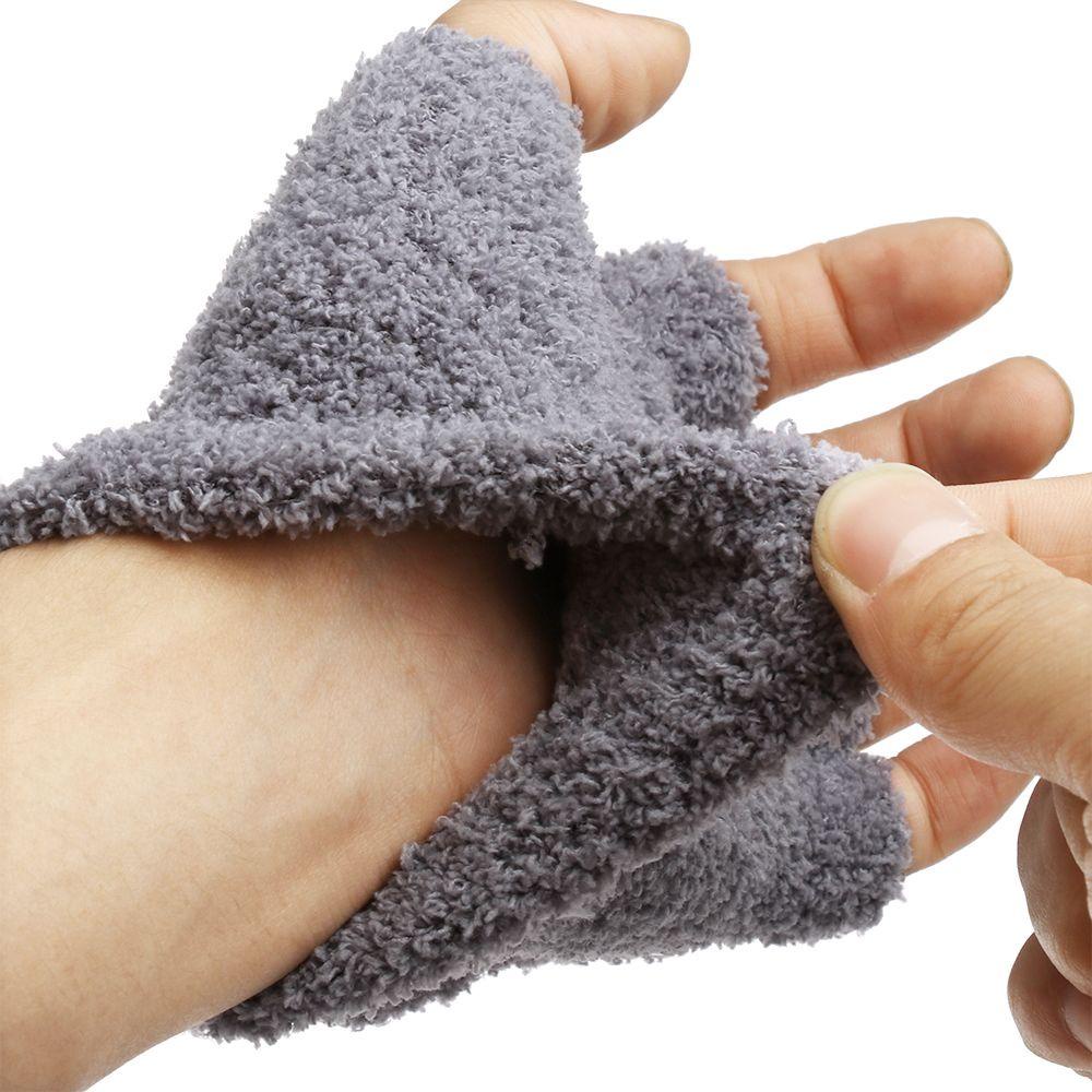 CLEVER Găng Tay Nhung San Hô Dày Dặn Ấm Áp Thời Trang