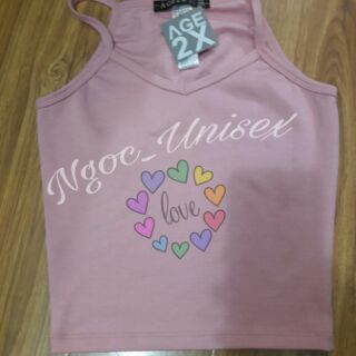 Áo croptop 2 dây AGE2X
