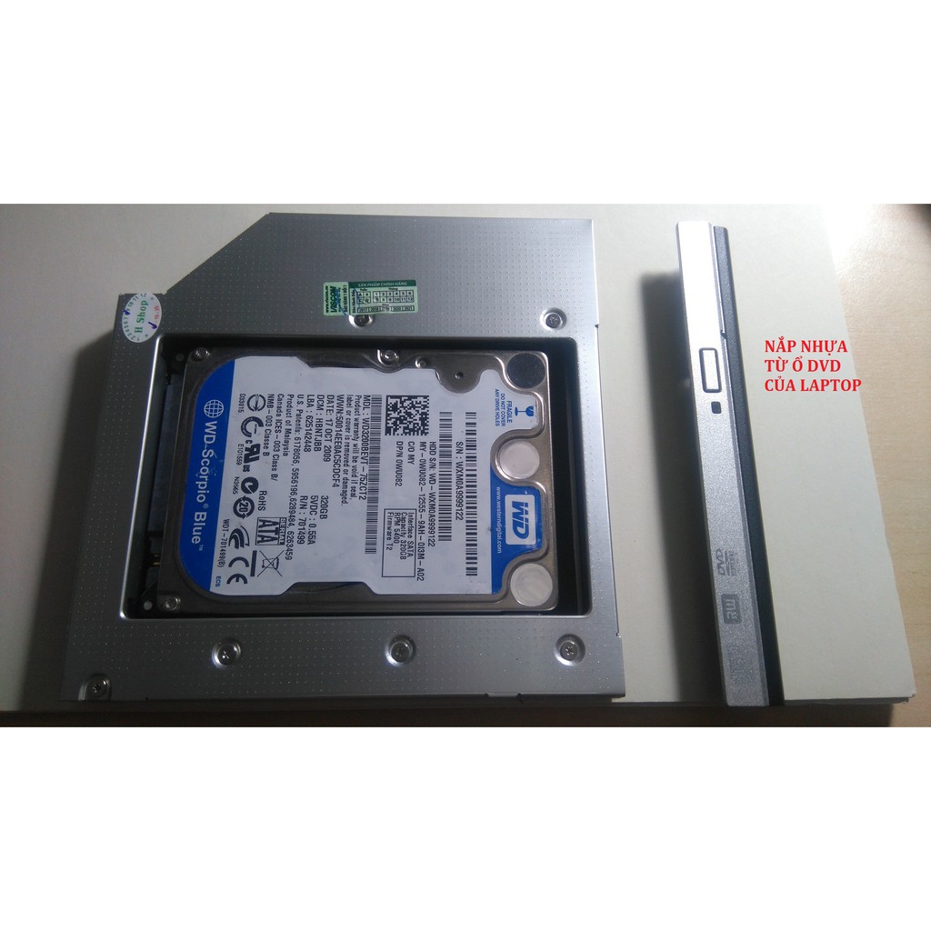 Khay gắn ổ cứng Caddy bay SATA3 thay cho ổ quang laptop