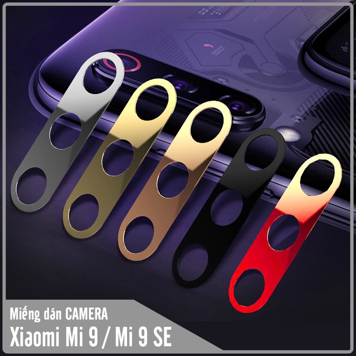 Miếng dán Camera viền màu cho Xiaomi Mi 9 / Mi 9 SE