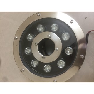 Đèn LED âm nước 9w bánh xe cho đài phun nước cảnh quan sân vườn trang trí đèn ngoài trời