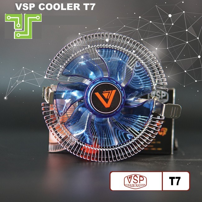 Fan CPU T7 Led Đa Năng  (775/115x/AMD...)
