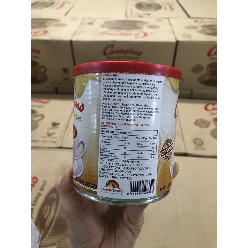 Sữa Đặc Có Đường Cao Cấp LAMOSA Lon 1Kg - Kem Đặc Có Đường Lon 1Kg