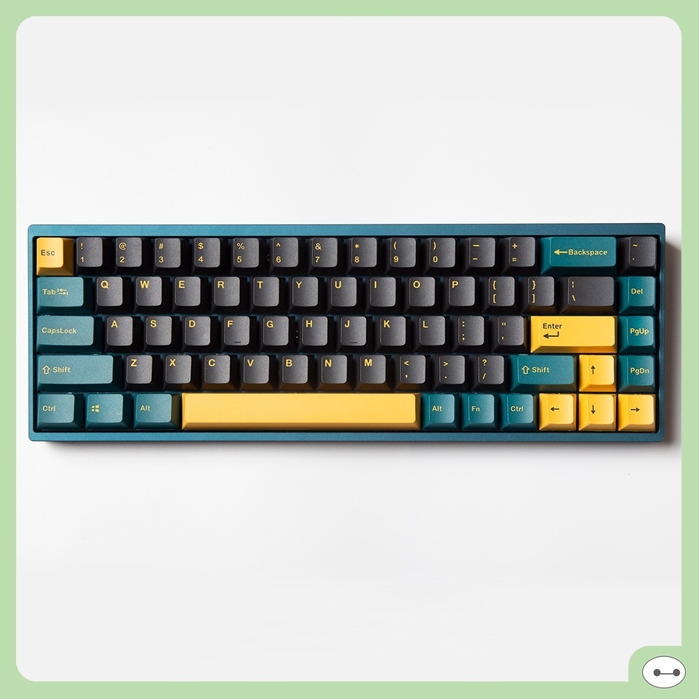 SET KEYCAP OEM THICK PBT 135 PHÍM MARS GREEN RUDY