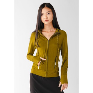 Áo khoác nữ slim 4 túi dây kéo Phúc An 4044 màu rêu