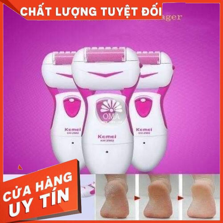 [XẢ KHO+FREE SHIP] Máy chà gót chân kemei km-2500 dụng cụ nail mài tẩy tế bào chết cắm điện chuyên dụng