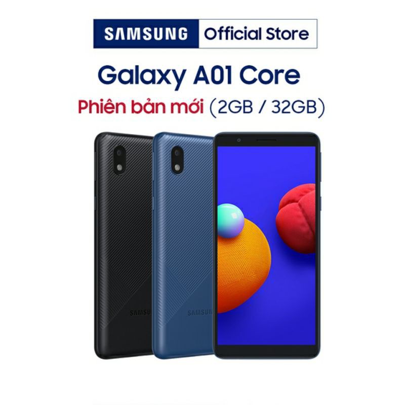 Điện thoại samsung galaxy a01 core(2g/32g) mới 100% nguyên seal- Hàng chính hãng