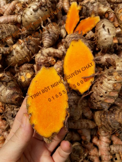 Tinh bột nghệ nguyên chất nhà làm