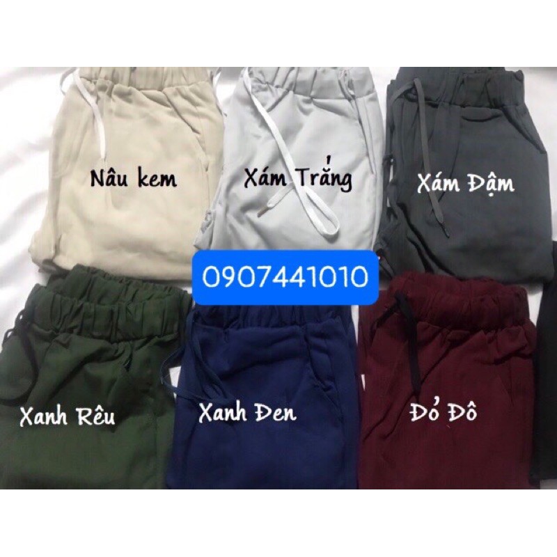 [NAM] Quần Jogger Kaki Khóa Zip hàng có sẵn form 45-90kg