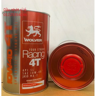 wolver racing 10w40 nhớt cao cấp dành cho xe moto LON 1L