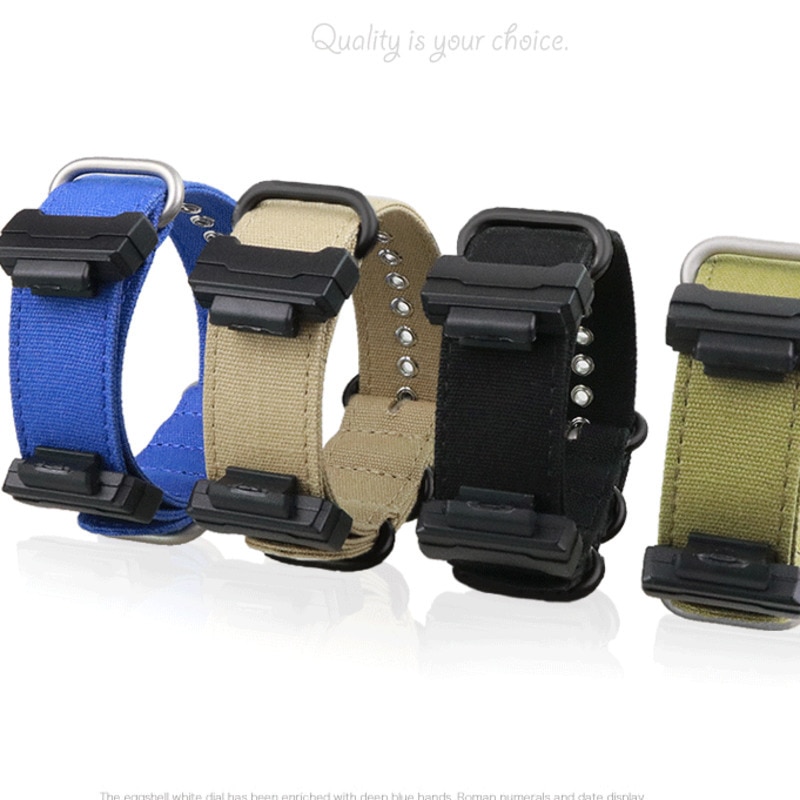 YIFILM Dây Đeo Nylon 4 Màu Thời Trang Chống Mồ Hôi Cho Đồng Hồ Casio G-Shock GA110 GA120 GD100 G8900 GW6900 GLS8900