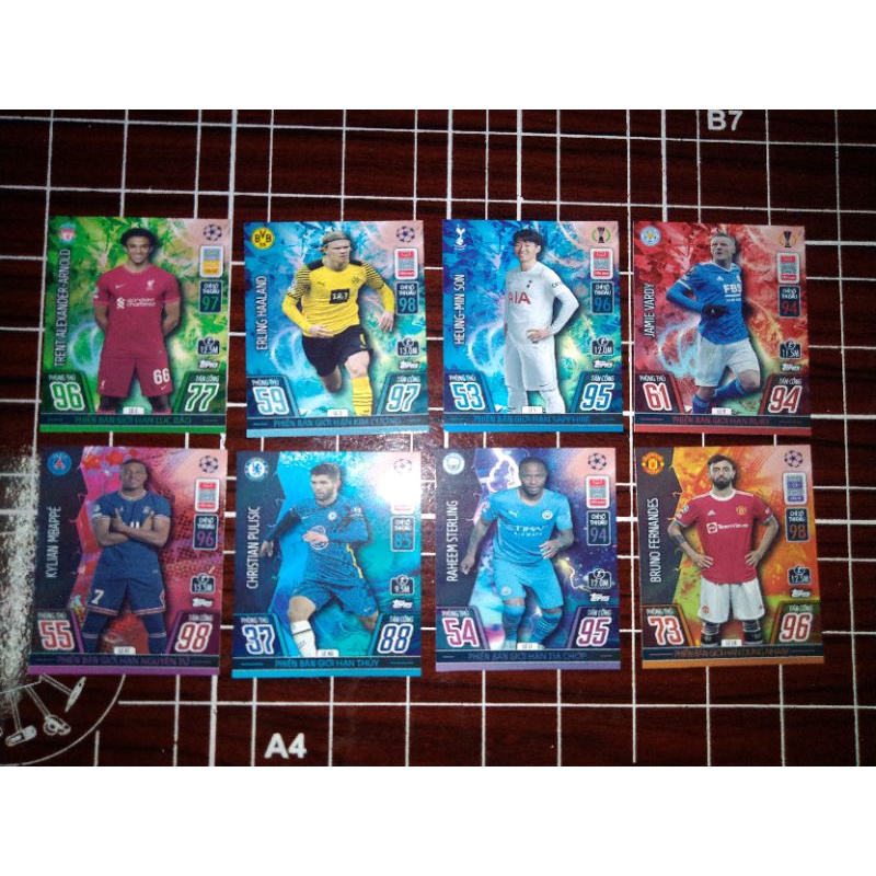 Thẻ cầu thủ giới hạn Vip Limited edition 2021/22 size Poca Match Attax thẻ in custom ST STORE CARD