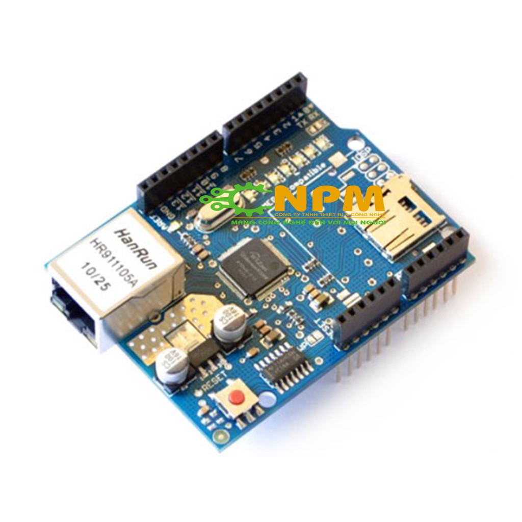 Arduino Ethernet Shield W5100 (module mạng internet)