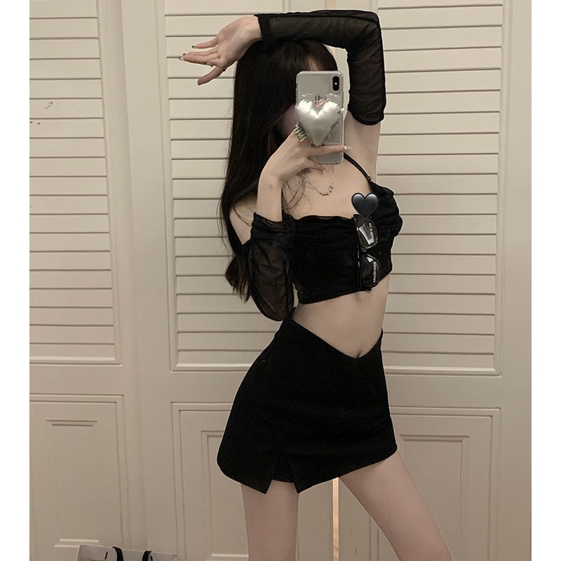 Chân váy COZOKC xẻ tà lưng cao thời trang
