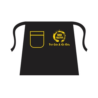 Tạp dề kaki đẹp - tạp dề quán cafe - nhận in theo yêu cầu