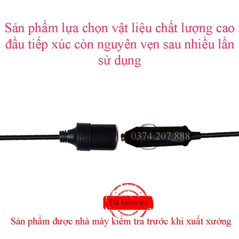 Bộ chuyển đổi nguồn 220V sang 12V 5A kết nối từ tẩu ô tô sử dụng cho máy hút bụi, máy bơm