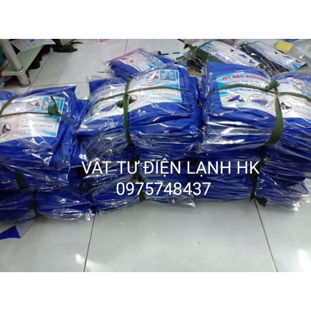 Áo trùm vệ sinh điều hòa - Túi bạt hứng nước miệng 1m7, 2m , 2.2m (2m-2.2m cho máy âm trần)  có đuôi bảo dưỡng máy lạnh