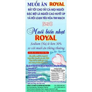 Muối biển nhạt Royal 250gr