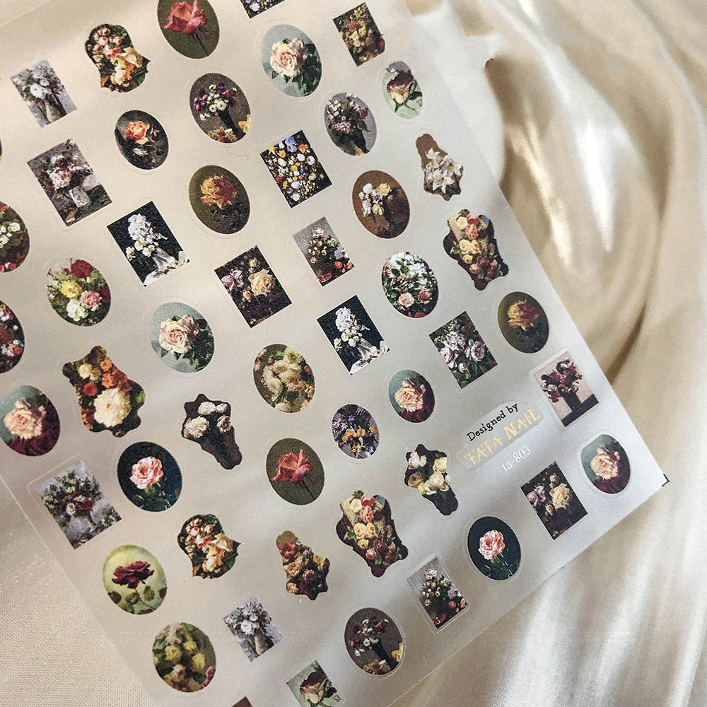 Nhãn dán trang trí móng tay nghệ thuật phong cách boho hợp thời trang