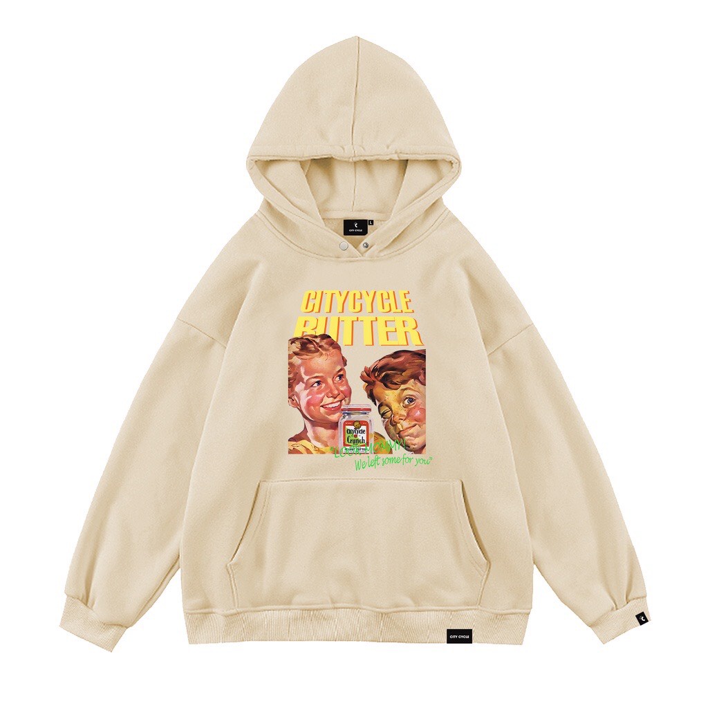 Áo hoodie local brand butter LEILA STORE - áo nỉ dài tay có mũ form rộng dáng unisex | BigBuy360 - bigbuy360.vn