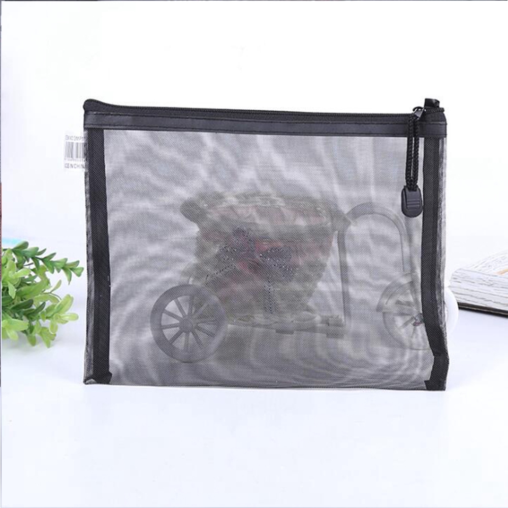 SOFTNESS Zipper Transparent Handbags Storage Toiletry Bag Makeup Pouch