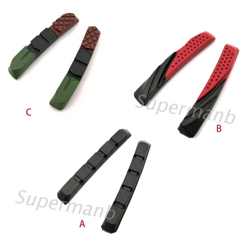 SUP 1 Pair Mountain MTB Bike Bicycle Brake Pads V-shaped Braking Holder Shoes Block