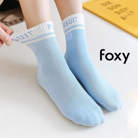 Vớ Nữ Cổ Dài, Tất Nữ Dễ Thương PUSHVIT Nhiều Màu Foxy - FOS009