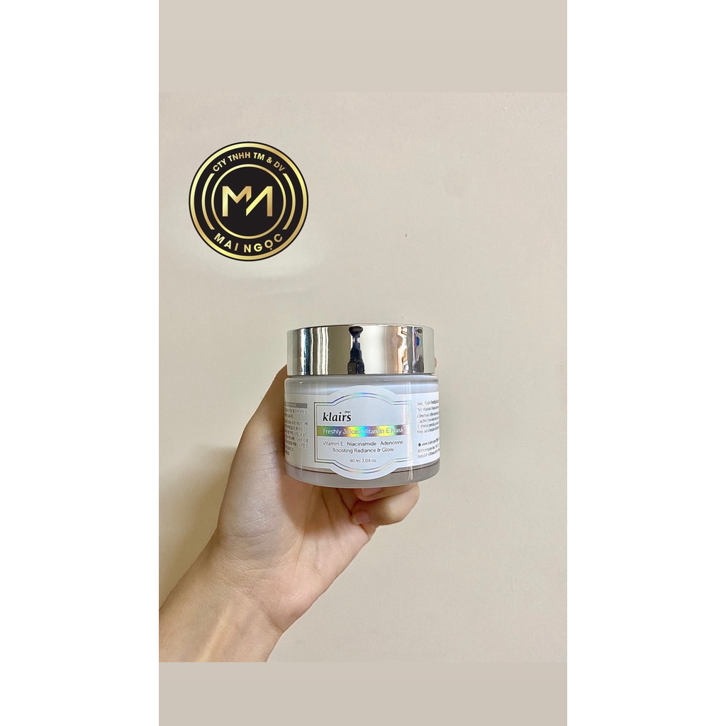 Mặt nạ ngủ dưỡng da Klairs Freshly Juiced Vitamin E Mask 90ml ( hàng chính hãng, có tem phụ )