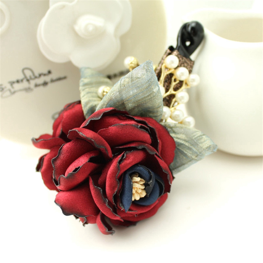 Kẹp Tóc Nữ Đính Hoa Thời Trang Hàn Quốc Xinh Xắn