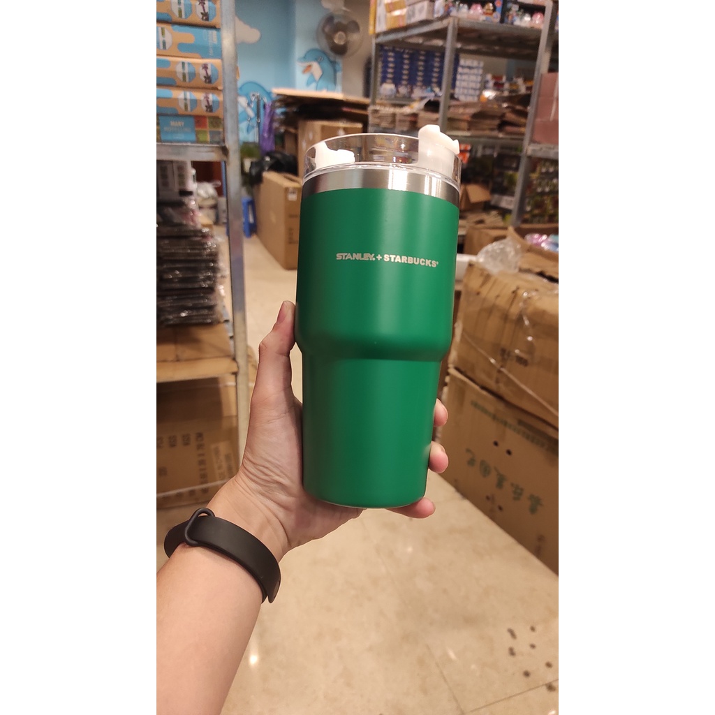 Cốc giữ nhiệt 600ml starbucks kèm ống hút tiện lợi dễ dàng mang đi giữ nhiệt 3-4h
