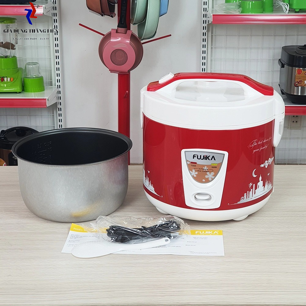 Nồi cơm điện đa năng , nồi cơm điện FUJIKA FJ NC 1208 1.2l lắp gài thông minh chống dính