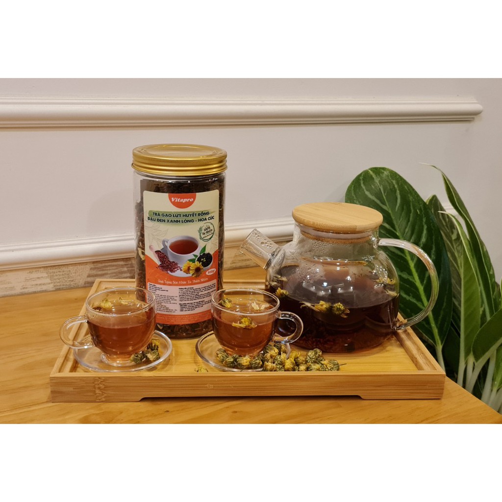 Trà giảm cân-thanh lọc 🌻 TRÀ GẠO LỨT ĐẬU ĐEN XANH LÒNG HOA CÚC