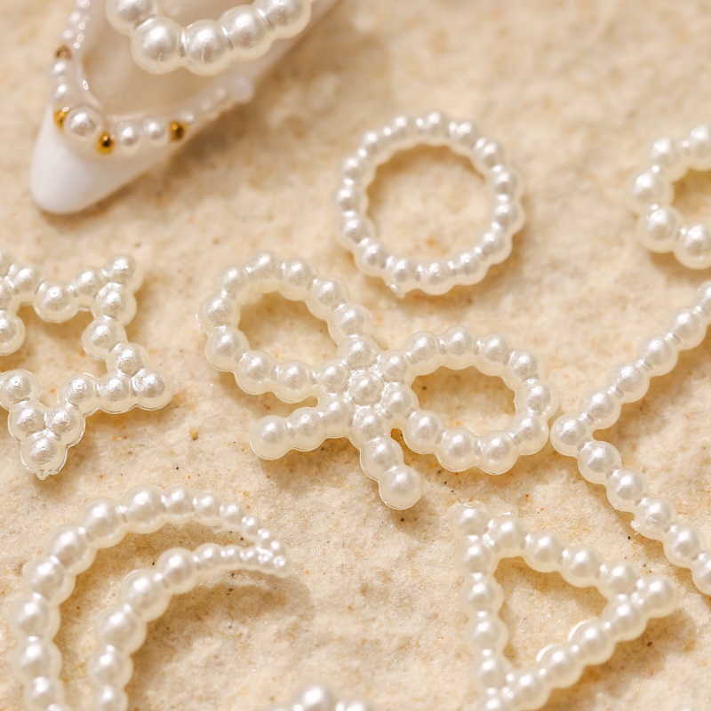 10 Phụ kiện đính móng tay ANNIES ngọc trai trắng sáng ba chiều