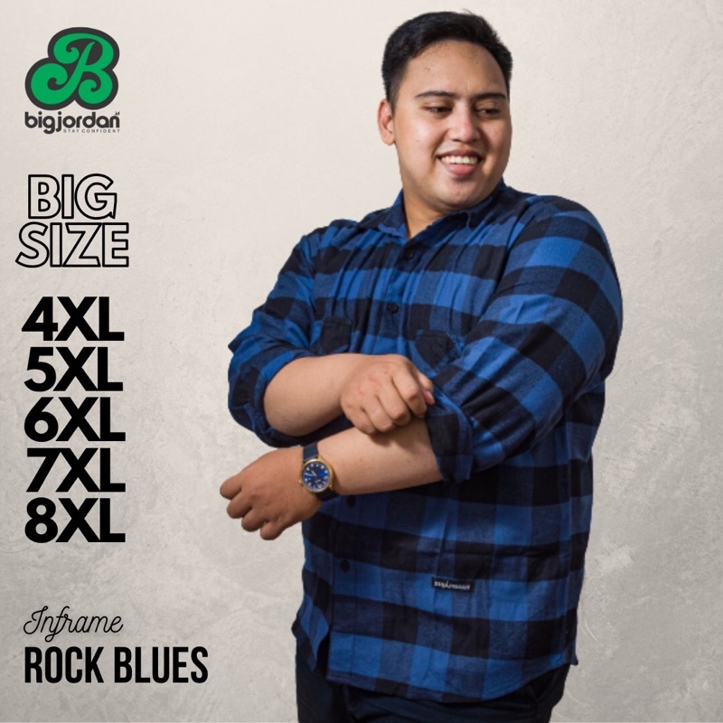 Áo Sơ Mi flannel Xanh Dương size Lớn XXXXL XXXXXL 6XL 7XL 8XL Màu Xanh Lam Đậm