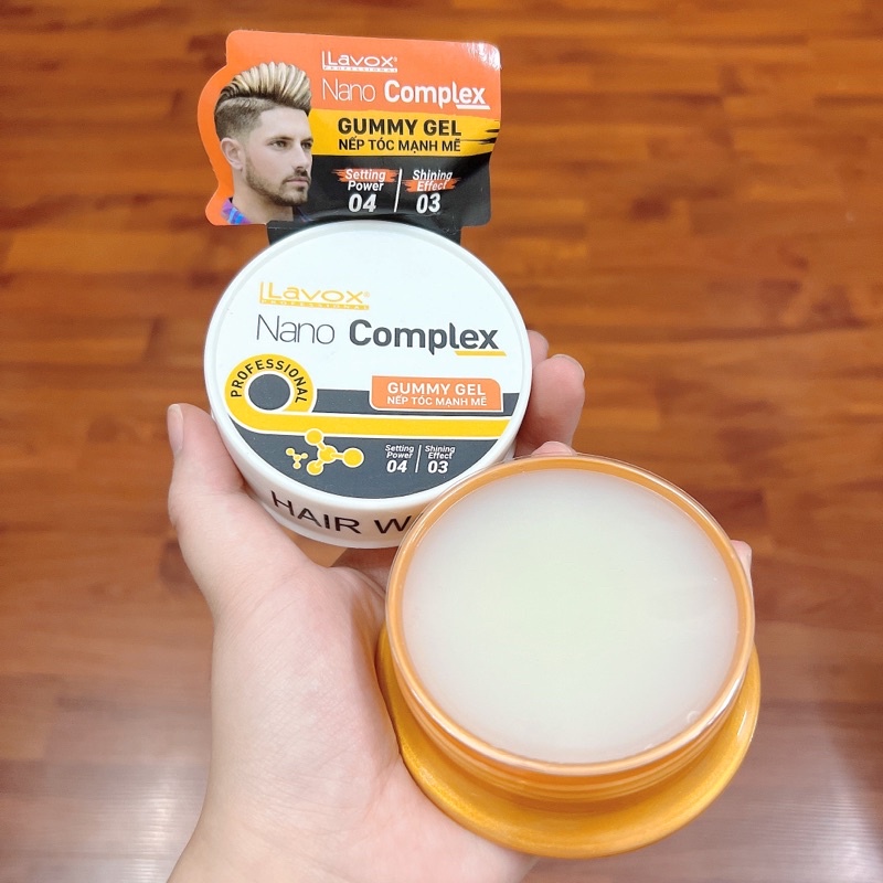 Gel Tạo Nếp Tóc Mạnh Mẽ Lavox Nano Complex Gummy Gel 80ml