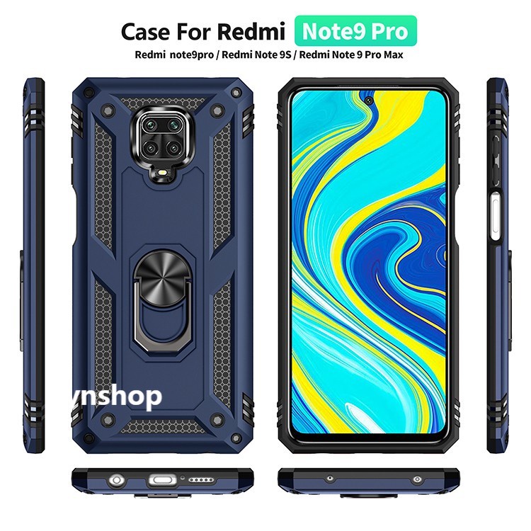 Ốp Điện Thoại Chống Sốc Chống Rơi Có Giá Đỡ Cho Xiaomi Redmi Note 9s/Note 9 Pro Max/Note 9 Pro/Note 9