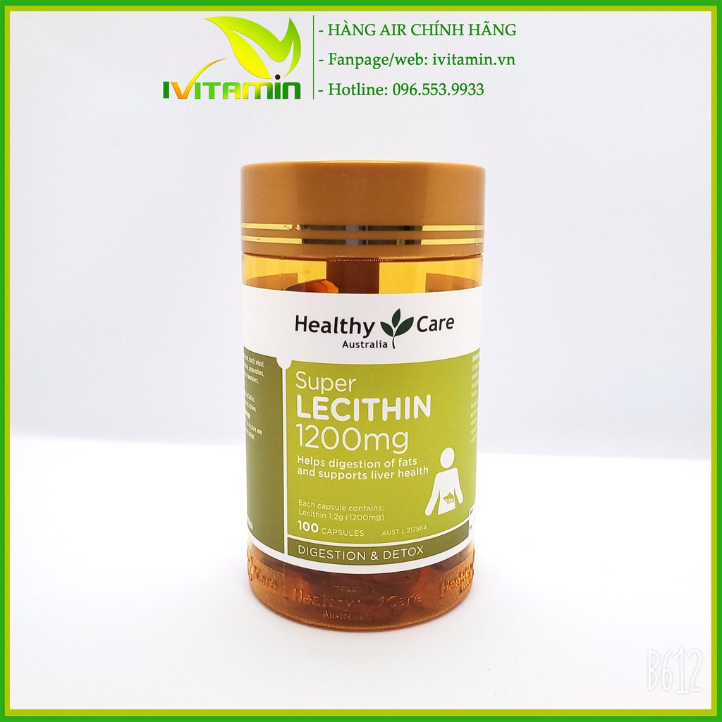 Mầm đậu nành Healthy Care Super Lecithin 1200mg điều hòa nội tiết đẹp da 100 viên | Thế Giới Skin Care