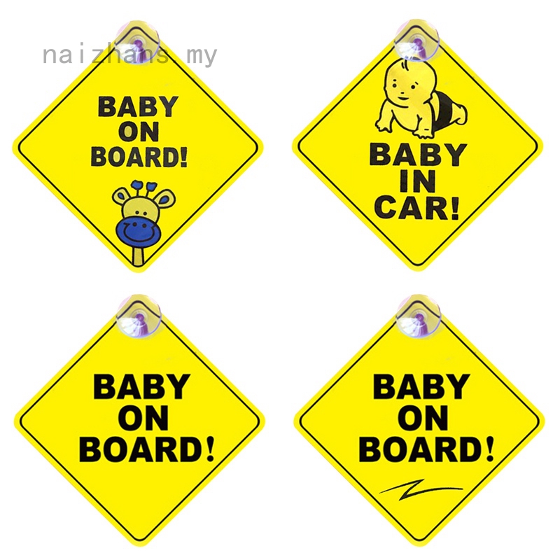 Miếng Dán Decal &quot;baby On Board&quot; Cho Xe Hơi