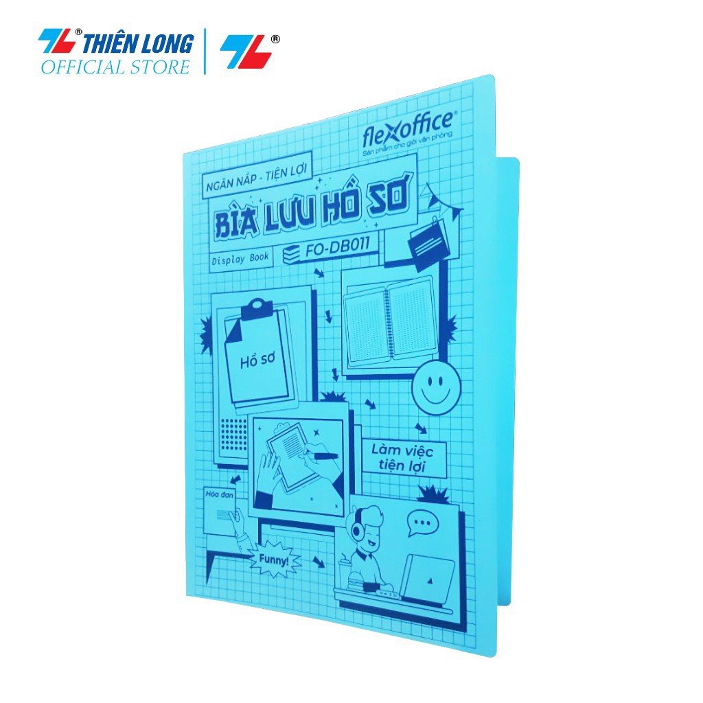 Bìa hồ sơ 20 lá A4 Thiên Long FO-DB011- Lưu trữ nhiều tài liệu