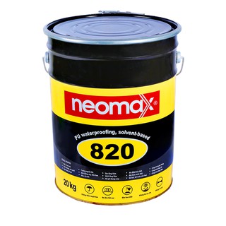 Sơn chống thấm neomax 820 loại 8kg gốc polyurethane chống thấm cho mái nhà, nhà vệ sinh, ban công