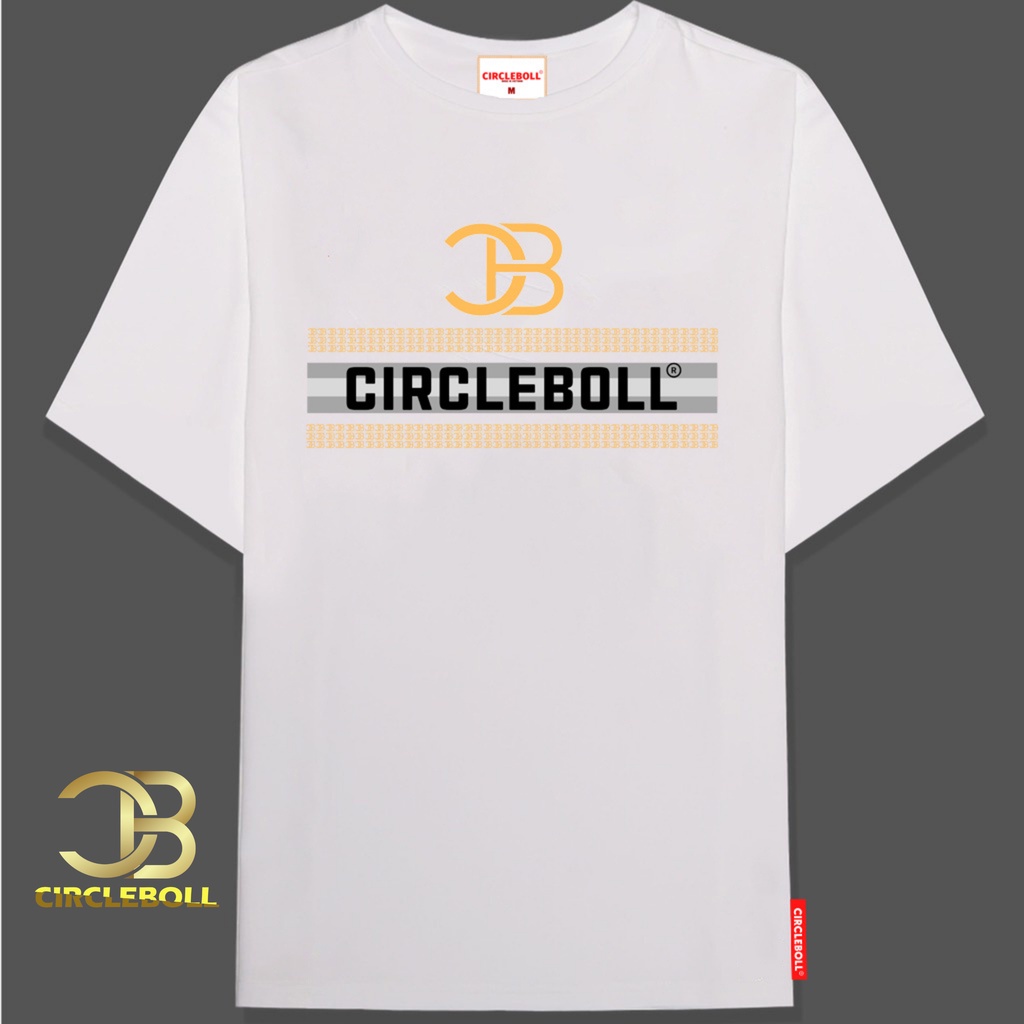 Áo Thun Nam Nữ Unisex 100% Cotton Chính Hãng Circleboll White And Grey