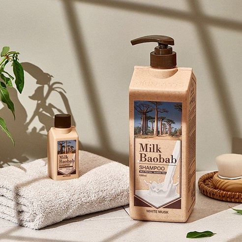 Set dầu gội và dầu xả dưỡng tóc lưu hương Milk Baobab Original 1000ml