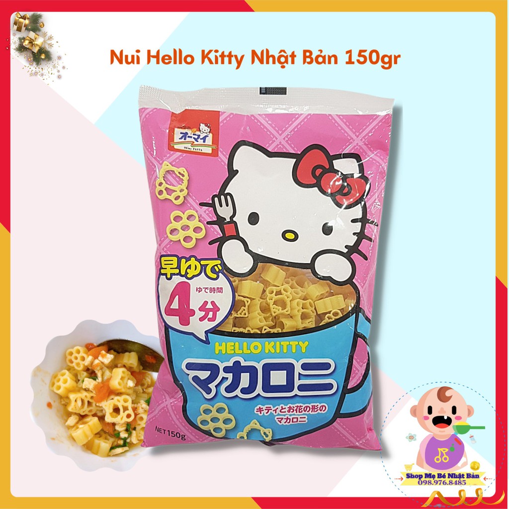 Nui Hello Kitty Nhật Bản 150gr | Nui Trứng Ăn Dặm Cho Bé Từ 9m+