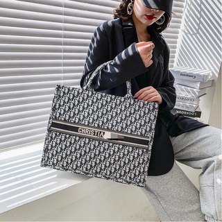 Túi Xách Nữ Công Sở- Giỏ xách thổ Cẩm-Dior-Kèm khăn ❣ ❣Để được laptop -size 36  - ❣Có ảnh thật